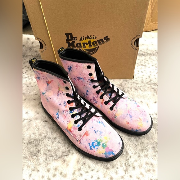 DR. MARTENS SHERIDAN WOMEN'S CONFETTI SUEDE CASUAL BOOTS MSRP$150 - Picture 4 of 11